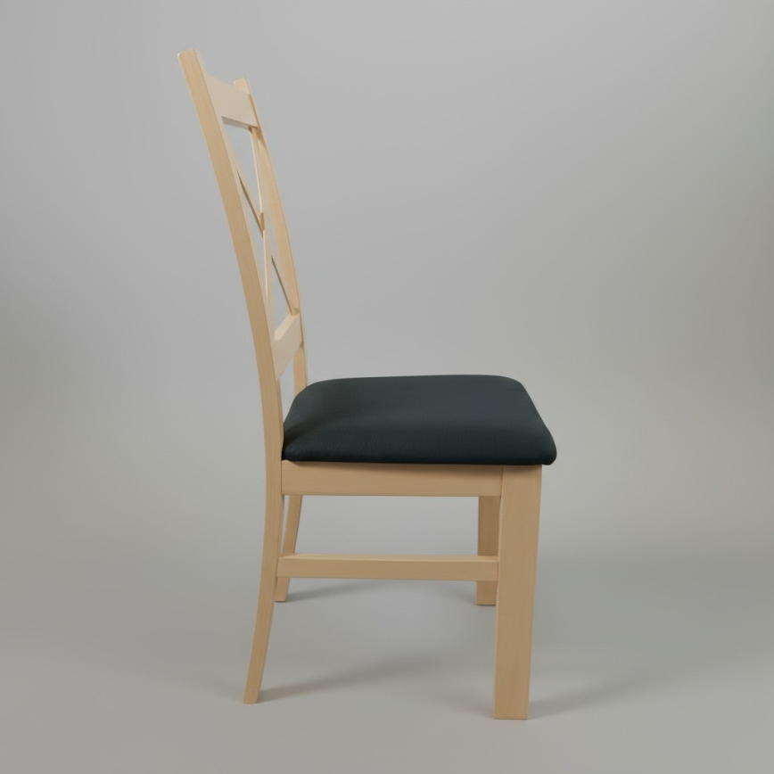 Esszimmerstuhl NATE Sonoma-Eiche/Schwarz