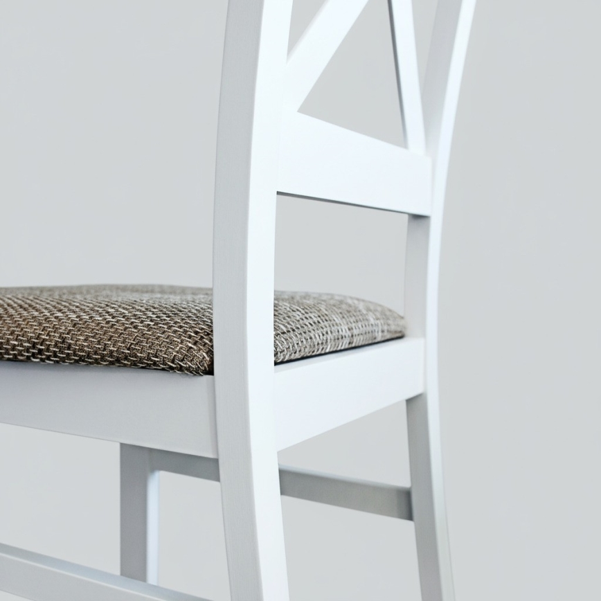 Esszimmerstuhl NATE Weiß/Braun