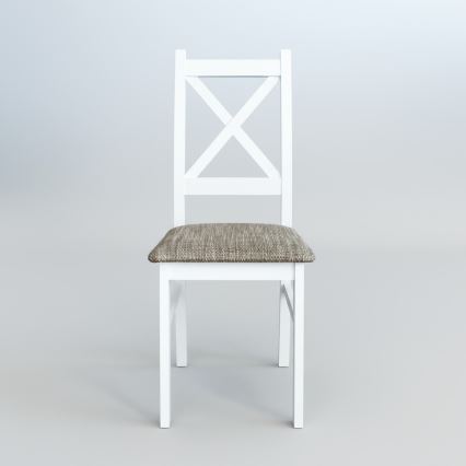 Esszimmerstuhl NATE Weiß/Braun