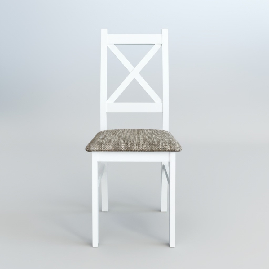 Esszimmerstuhl NATE Weiß/Braun