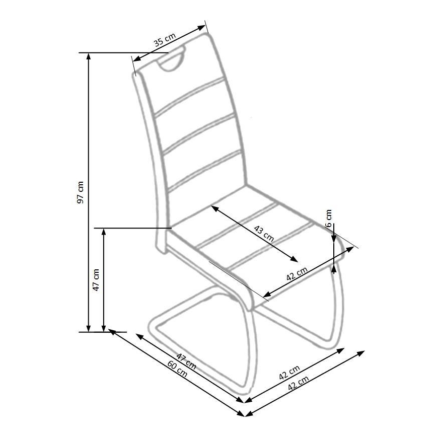 Esszimmerstuhl SAFFON 1 Stk. grau