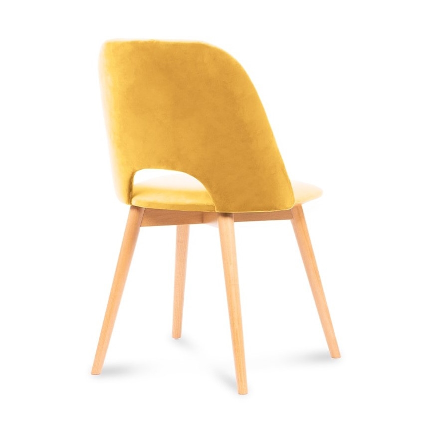 Esszimmerstuhl TINO 86x48 cm gelb/Buche