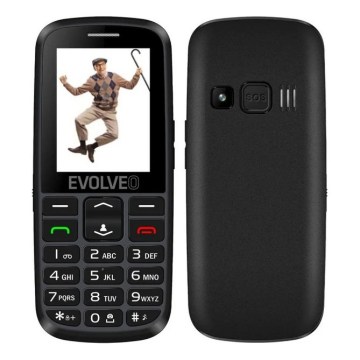 Evolveo - EasyPhone EG 2G Mobiltelefon für Senioren schwarz
