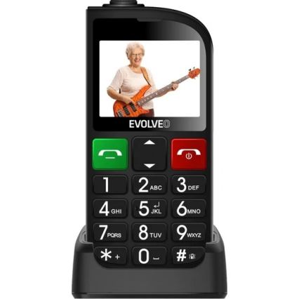 Evolveo - EasyPhone FL, Seniorenhandy, schwarz