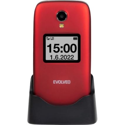 Evolveo - EasyPhone FS Klapphandy für Senioren 2.8 rot