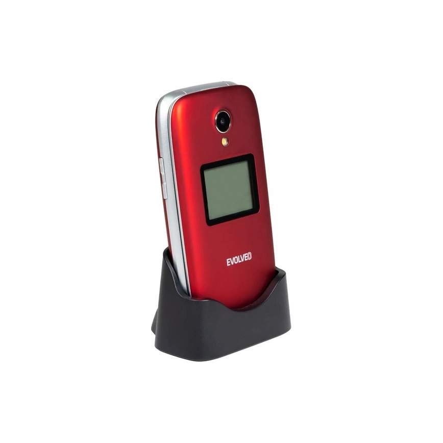 Evolveo - EasyPhone FS Klapphandy für Senioren 2.8 rot