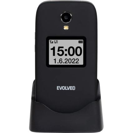 Evolveo - EasyPhone FS Klapphandy für Senioren 2.8 schwarz