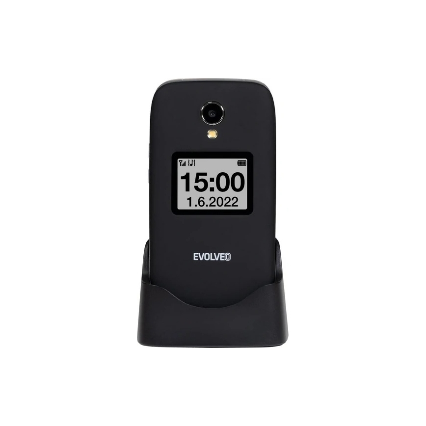 Evolveo - EasyPhone FS Klapphandy für Senioren 2.8 schwarz