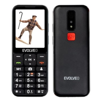 Evolveo - EasyPhone LT, 4G-Mobiltelefon für Senioren, schwarz