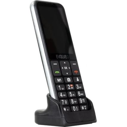 Evolveo - EasyPhone LT, 4G-Mobiltelefon für Senioren, schwarz