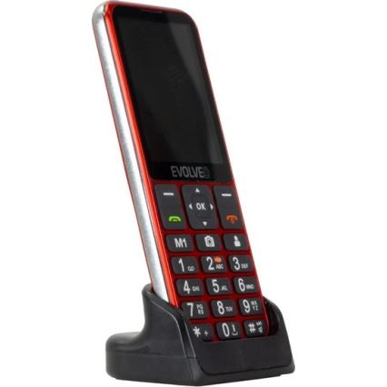 Evolveo - EasyPhone LT, 4G-Seniorenhandy, rot