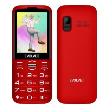 Evolveo - EasyPhone XO Mobiltelefon für Senioren, rot