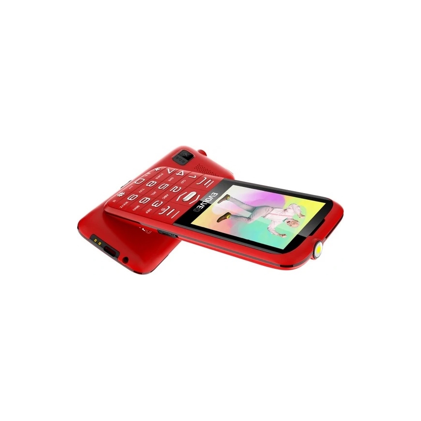 Evolveo - EasyPhone XO Mobiltelefon für Senioren, rot
