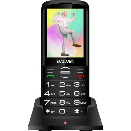 Evolveo - EasyPhone XO Mobiltelefon für Senioren, schwarz