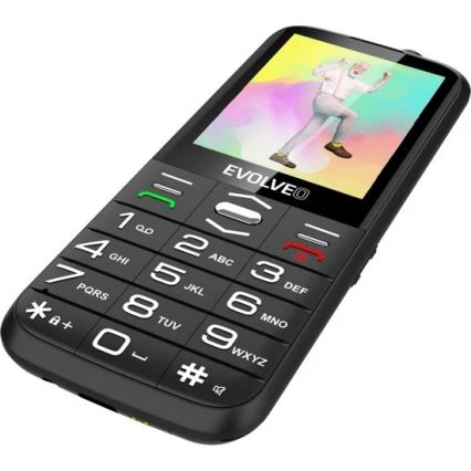 Evolveo - EasyPhone XO Mobiltelefon für Senioren, schwarz