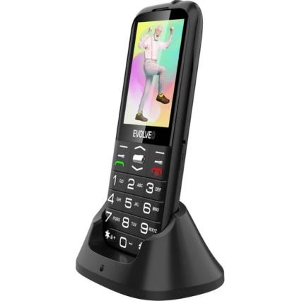 Evolveo - EasyPhone XO Mobiltelefon für Senioren, schwarz