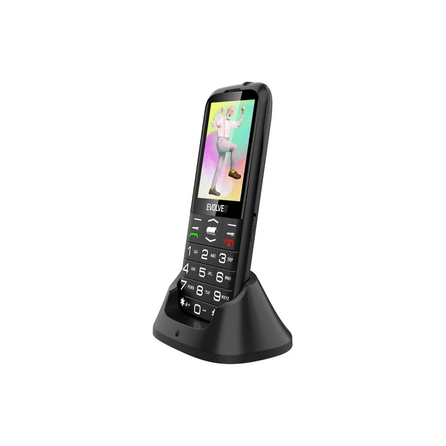 Evolveo - EasyPhone XO Mobiltelefon für Senioren, schwarz