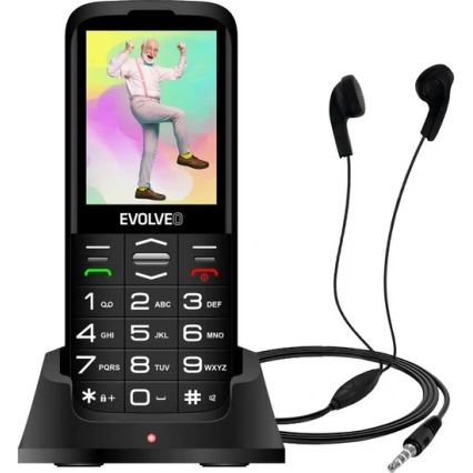 Evolveo - EasyPhone XO Mobiltelefon für Senioren, schwarz