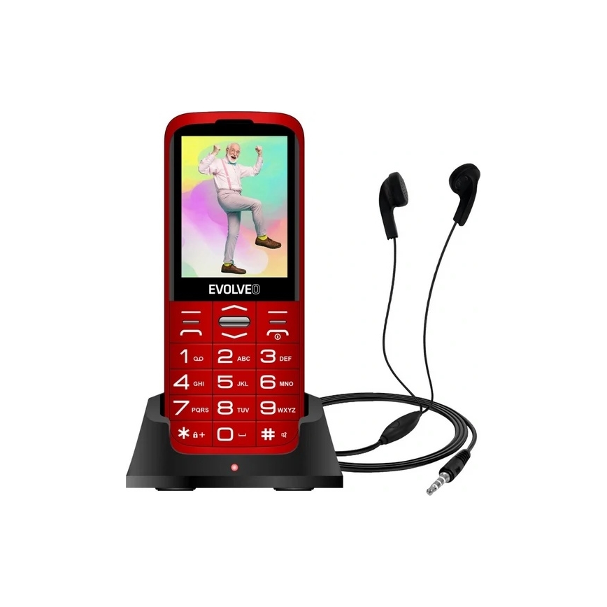 Evolveo - EasyPhone XO Seniorentelefon, rot