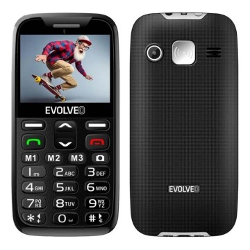 Evolveo - EasyPhone XR, 4G-Mobiltelefon für Senioren, schwarz