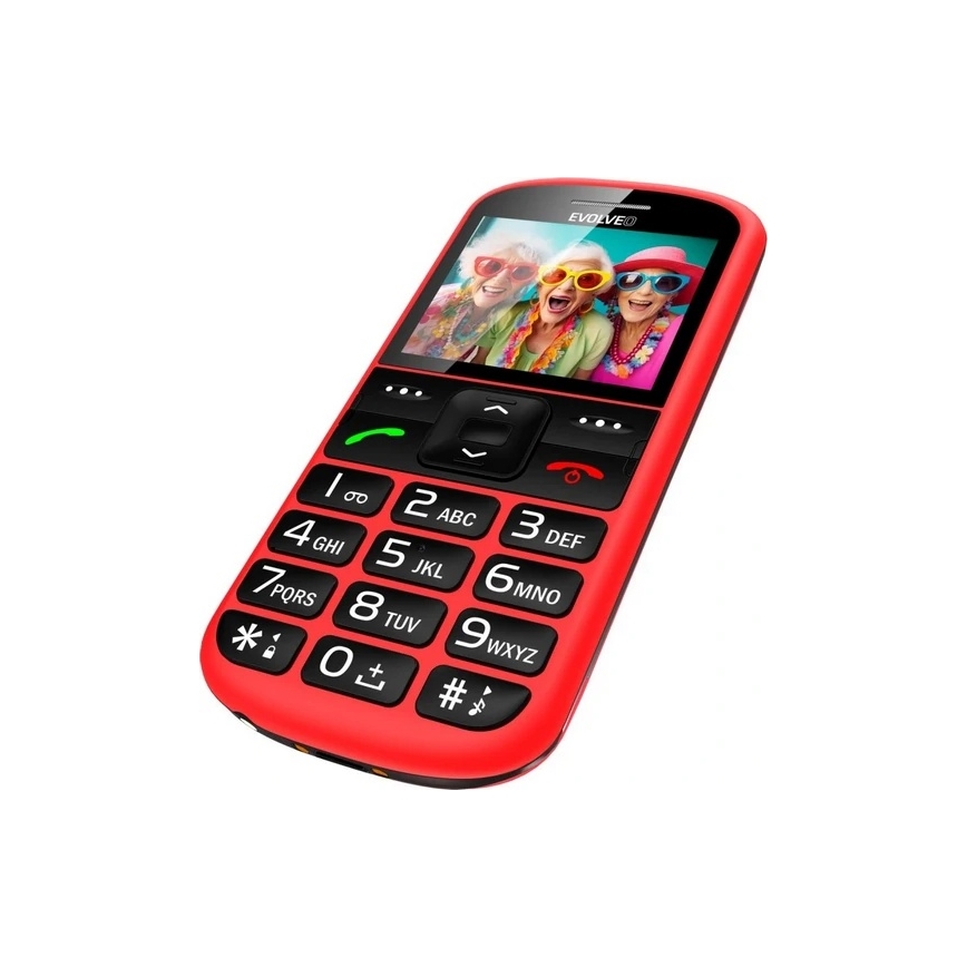 Evolveo - EasyPhone XS Mobiltelefon für Senioren rot