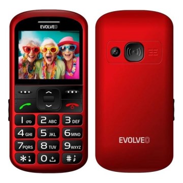 Evolveo - EasyPhone XS, Seniorenhandy, rot