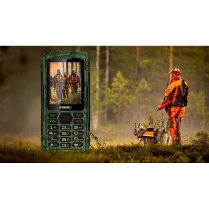 Evolveo - StrongPhone H1, wasserdichtes Dual-SIM-Telefon in Jagdtarnung