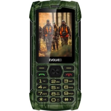 Evolveo - StrongPhone H1, wasserdichtes Dual-SIM-Telefon, Jagdtarnung