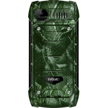 Evolveo - StrongPhone H1, wasserdichtes Dual-SIM-Telefon, Jagdtarnung