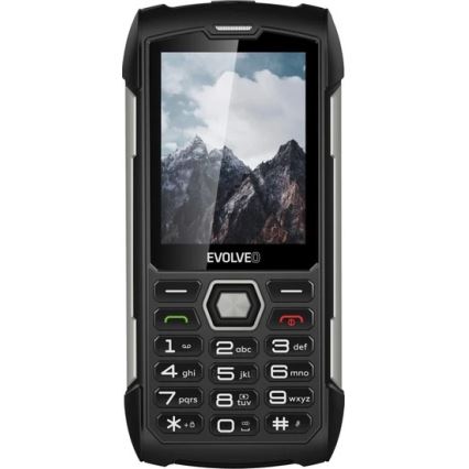 Evolveo - StrongPhone H1, wasserdichtes Dual-SIM-Telefon schwarz/silber
