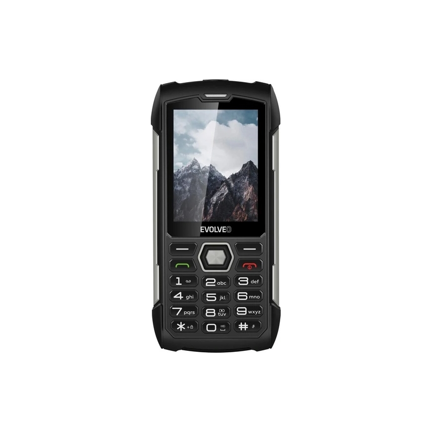 Evolveo - StrongPhone H1, wasserdichtes Dual-SIM-Telefon schwarz/silber