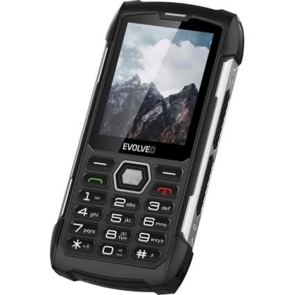 Evolveo - StrongPhone H1, wasserdichtes Dual-SIM-Telefon schwarz/silber