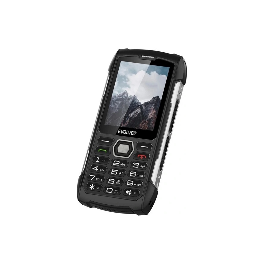 Evolveo - StrongPhone H1, wasserdichtes Dual-SIM-Telefon schwarz/silber