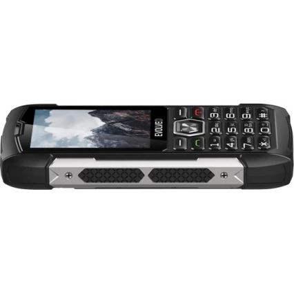 Evolveo - StrongPhone H1, wasserdichtes Dual-SIM-Telefon schwarz/silber