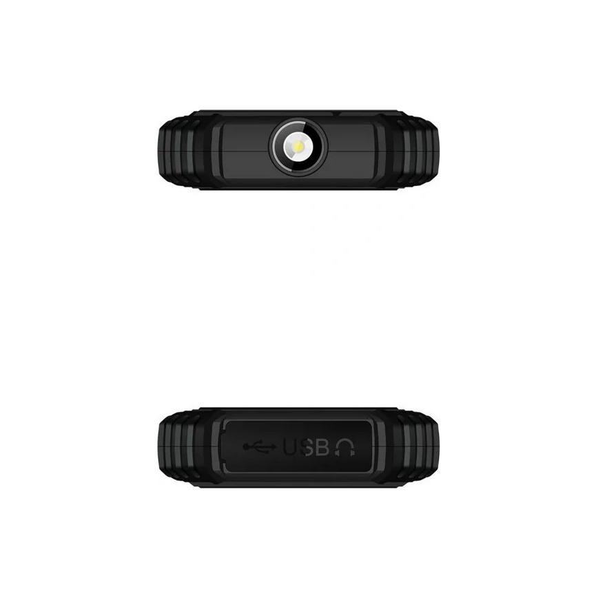 Evolveo - StrongPhone Q1, wasserdichtes Dual-SIM-Handy, schwarz/orange