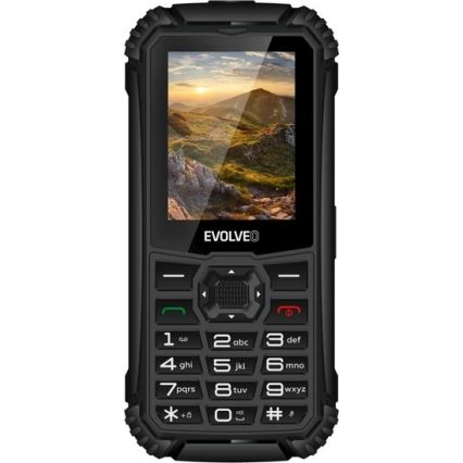 Evolveo - StrongPhone Q1, wasserdichtes Dual-SIM-Telefon, schwarz