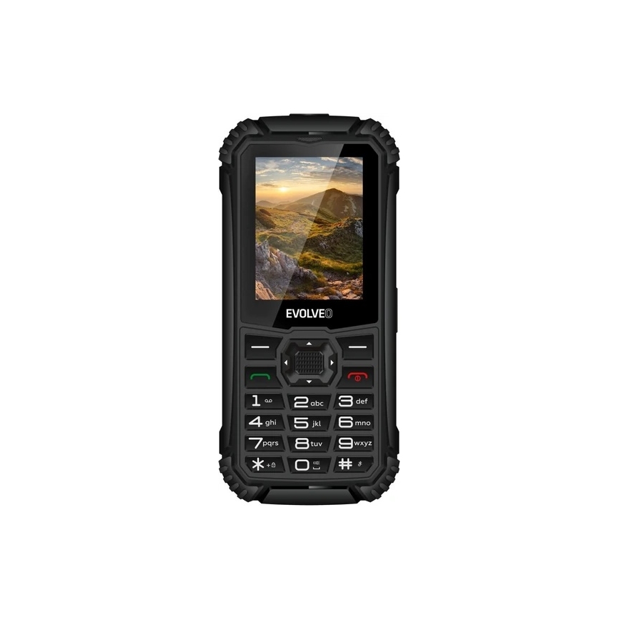 Evolveo - StrongPhone Q1, wasserdichtes Dual‑SIM‑Telefon, schwarz