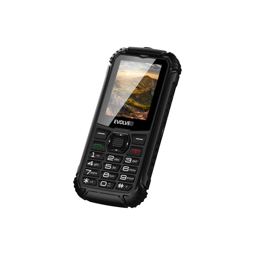 Evolveo - StrongPhone Q1, wasserdichtes Dual‑SIM‑Telefon, schwarz