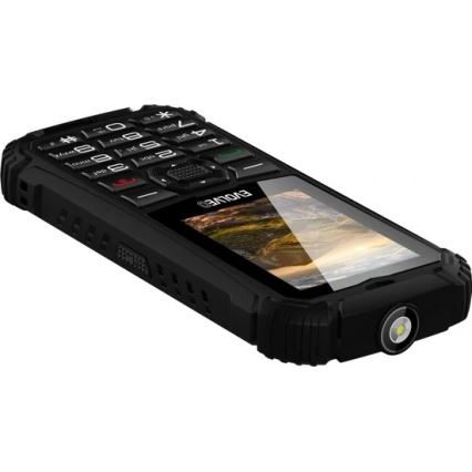 Evolveo - StrongPhone Q1, wasserdichtes Dual‑SIM‑Telefon, schwarz