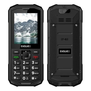 Evolveo - StrongPhone X5, wasserdichtes Dual-SIM-Telefon, schwarz-grau