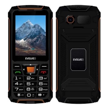 Evolveo - StrongPhone Z6, wasserdichtes Dual-SIM-Handy, schwarz/orange