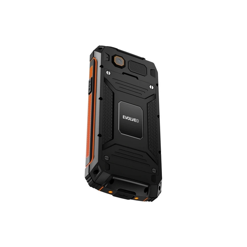 Evolveo - StrongPhone Z6, wasserdichtes Dual-SIM-Handy, schwarz/orange