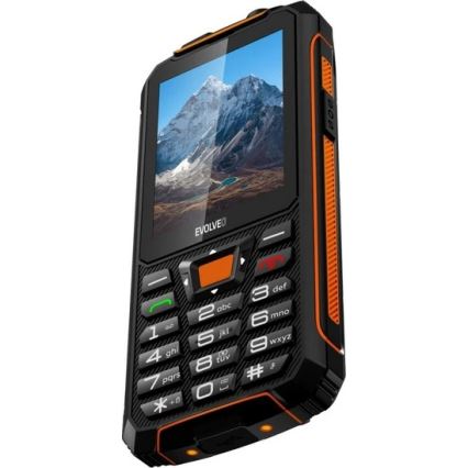 Evolveo - StrongPhone Z6 wasserdichtes Dual-SIM-Telefon schwarz/orange