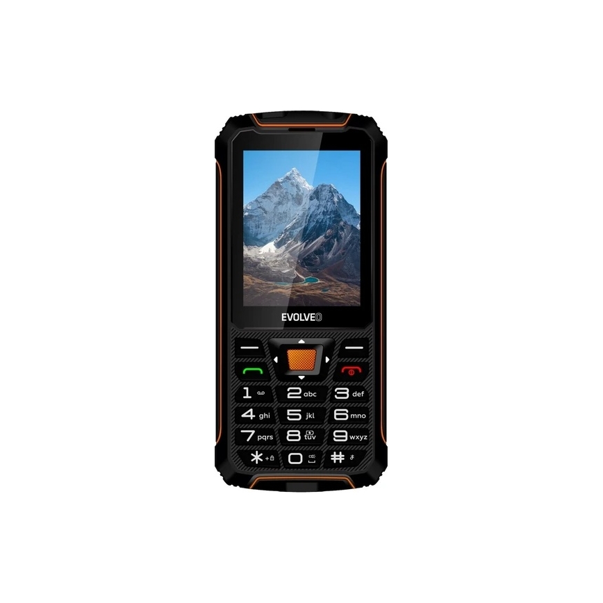 Evolveo - StrongPhone Z6 wasserdichtes Dual-SIM-Telefon schwarz/orange