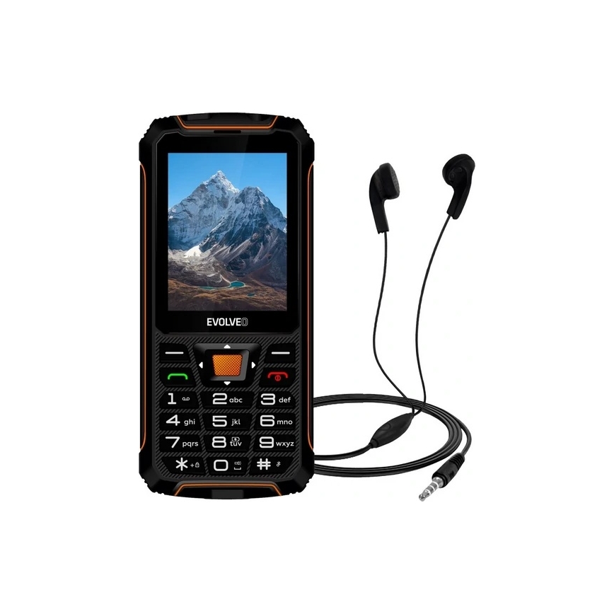 Evolveo - StrongPhone Z6 wasserdichtes Dual-SIM-Telefon schwarz/orange