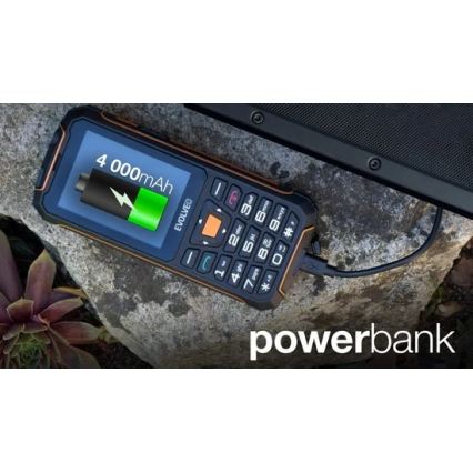 Evolveo - StrongPhone Z6 wasserdichtes Dual-SIM-Telefon schwarz/orange