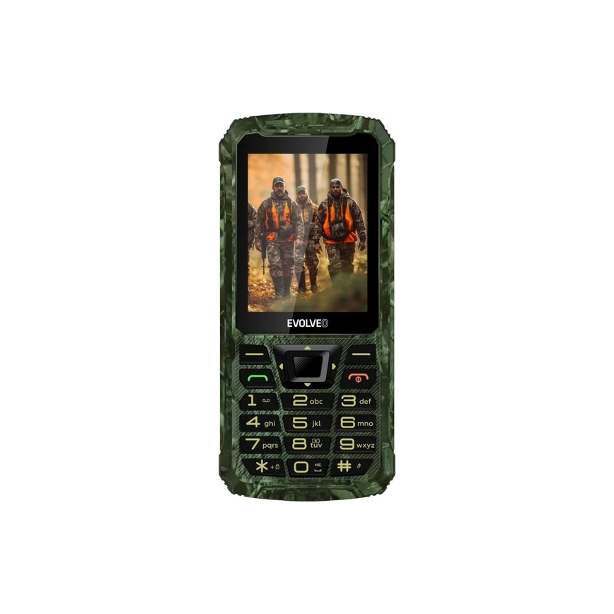 Evolveo - StrongPhone Z6 wasserdichtes Dual‑SIM‑Telefon in Jagdtarnoptik