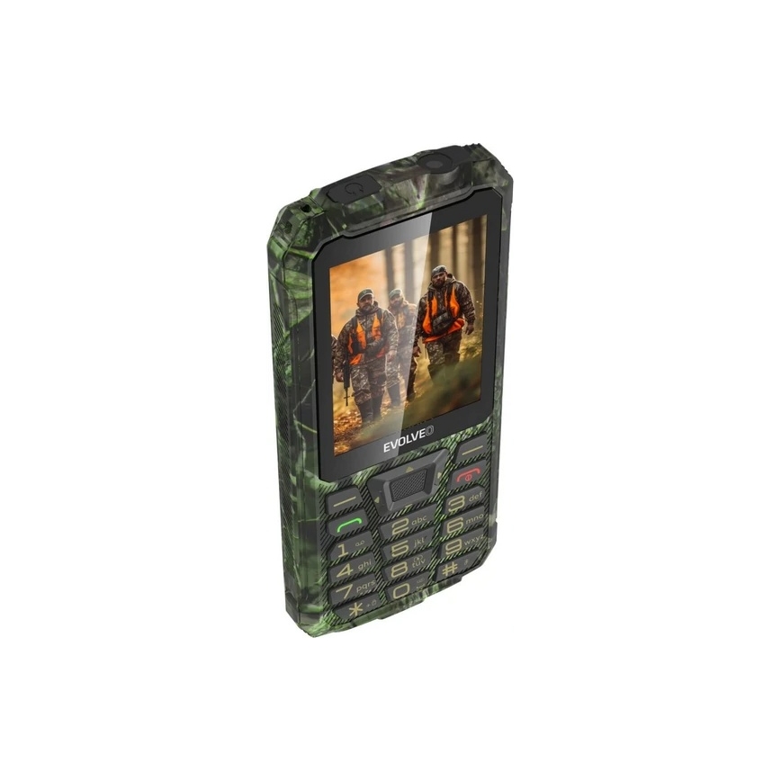 Evolveo - StrongPhone Z6 wasserdichtes Dual‑SIM‑Telefon in Jagdtarnoptik