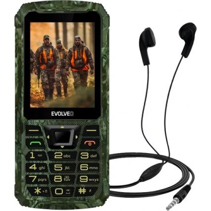 Evolveo - StrongPhone Z6 wasserdichtes Dual‑SIM‑Telefon in Jagdtarnoptik