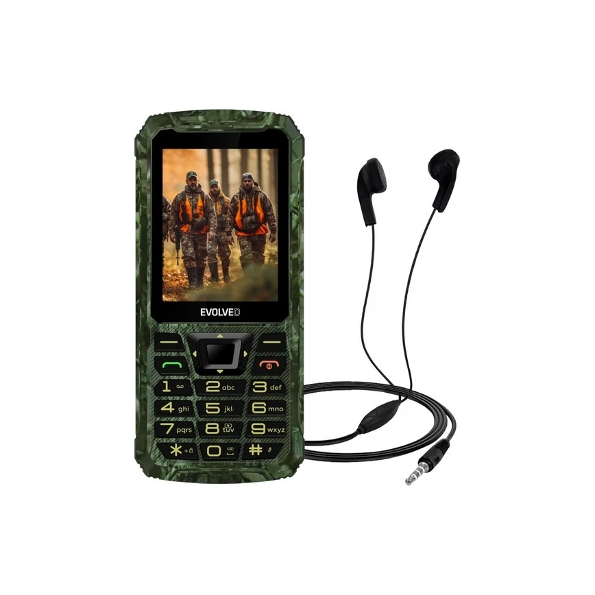 Evolveo - StrongPhone Z6 wasserdichtes Dual‑SIM‑Telefon in Jagdtarnoptik